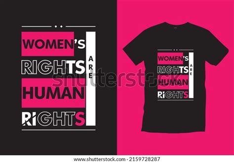 Womens Rights Human Rights Typography Tshirt Stock Vector Royalty Free