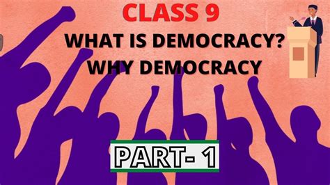 What Is Democracy Why Democracy Class 9 Civics Chapter 1 Cbse Ncert In Hindi Spcc Youtube