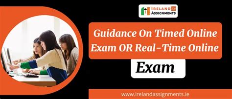 Guidance on Timed Online Exam OR Real-Time Online Exam Ireland-QQIAssignments