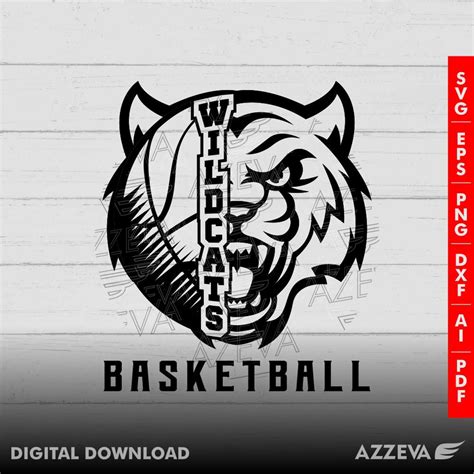 Wildcats Basketball Design Png Eps Ai Dxf Png Pdf Jpg - Etsy