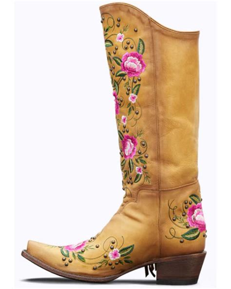 Junk Gypsy By Lane Womens Wallflower Floral Studded Western Boots