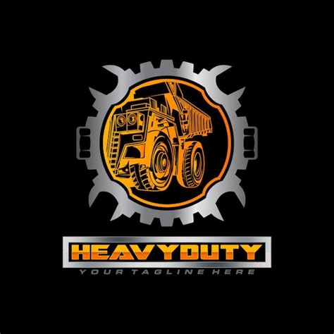 Premium Vector Heavy Duty Machine Gear Logo