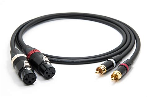 Mogami Quad Stereo Pair L R Cables Neutrik Gold Rca Rca To