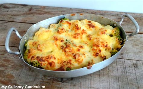 My Culinary Curriculum Gratin de chou fleur et de chou romanesco à la