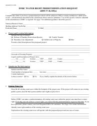 Montana Dnrc Water Right Predetermination Request Fill Out Sign