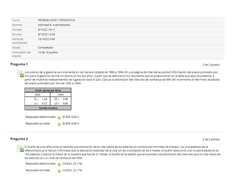 Automatizada Probabilidad Y Estadistica Probabilidad Y Estad Stica