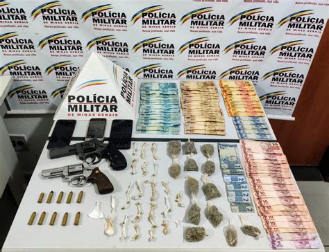 Cinco suspeitos são presos drogas dinheiro e armas em Itueta