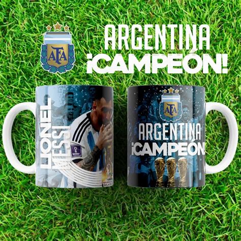 Taza Ceramica Argentina Campeon Del Mundo Qatar 2022 V4 Avisos En