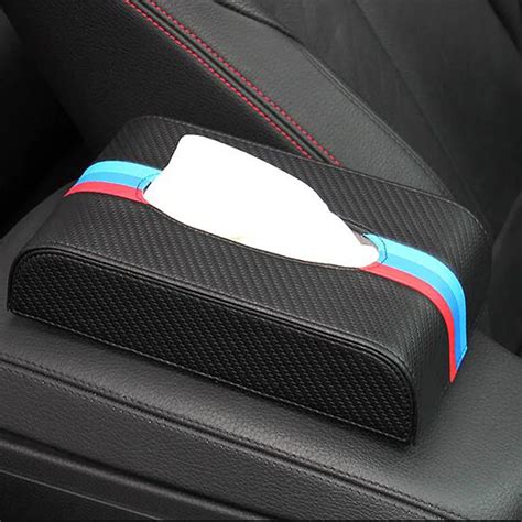 Pcs Carbon Fiber Car Tissue Box Paper Towel Case Tissue Holder Auto