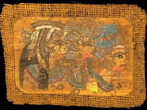 Ancient Egyptian Hand Painted Papyrus Paper 664 332 Bc 5 Antique