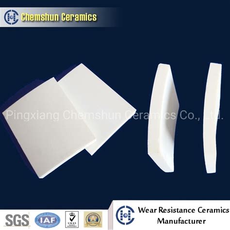 Chemshun Ceramics Alumina Ceramics Lined Plate Tile For Bunker China