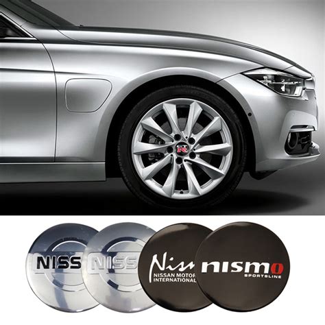 Conjunto De 56mm De 4 Adesivos Nissan Nismo GTR Car Hub Center Para A