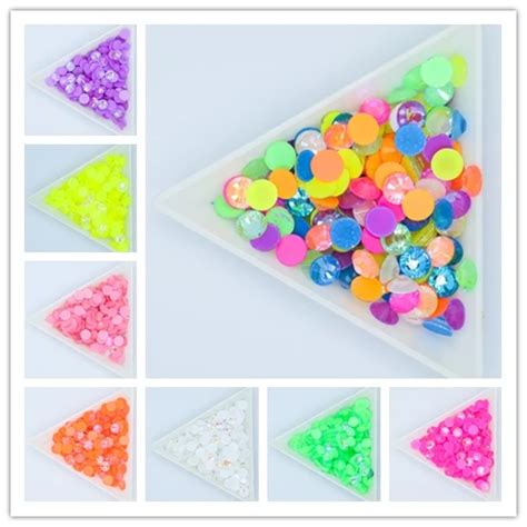 Diamantes De Imitaci N Fluorescentes Para Decoraci N De U As Cristal Ab