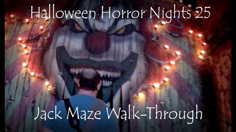 Walk Through Halloween Horror Nights Jack Maze Youtube