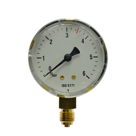 Arbeitsmanometer Neutral 0 6 Bar 1 4 EN 562 Ersatzmanometer R