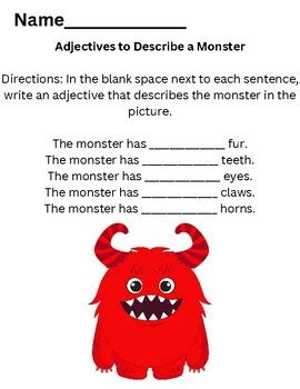 Adjective To Describe A Monster Activity By Successfully Second