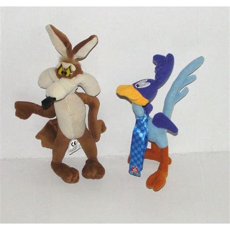 Peluche Bip Bip Et Vil Coyote Looney Tunes Warner Bros Rakuten