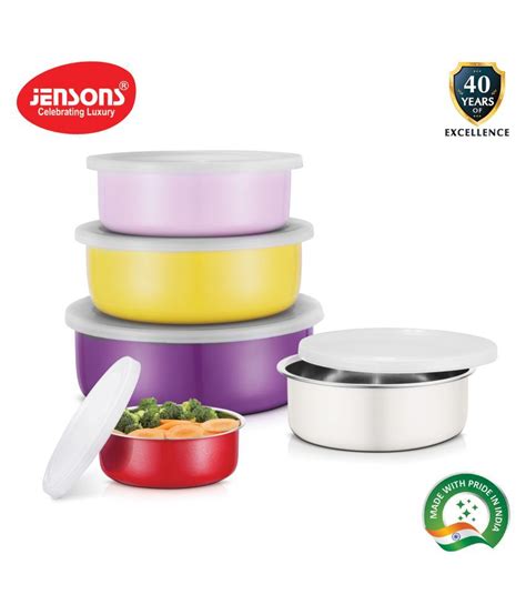 Jensons 5 Pcs Stainless Steel Snacks Bowl 3150 Ml Buy Online At Best Price In India Snapdeal