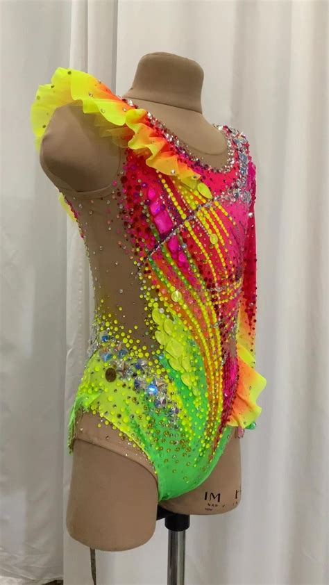 Pin On In Leotards Rhythmic Gymnastics Gymnastics