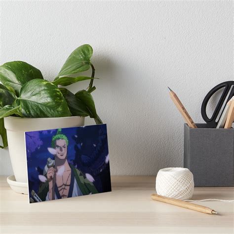 One Piece Zoro Cherry Blossoms Wano Arc Art Board Print For Sale By