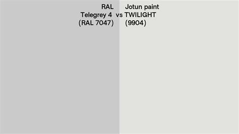 Ral Telegrey Ral Vs Jotun Paint Twilight Side By Side