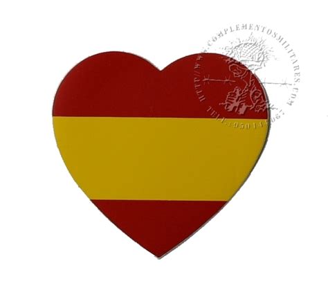 Adhesivo bandera España corazón