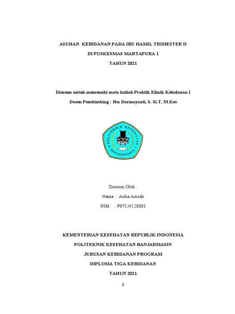 Asuhan Kebidanan Pada Ibu Hamil Trimester Ii Pdf