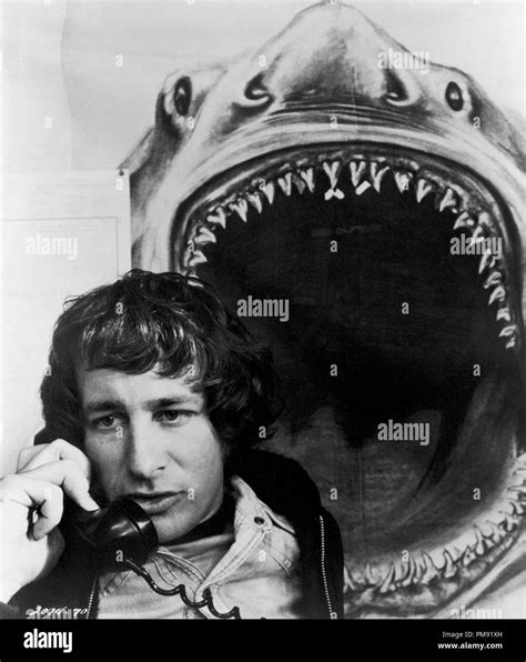 Steven Spielberg On Set Jaws