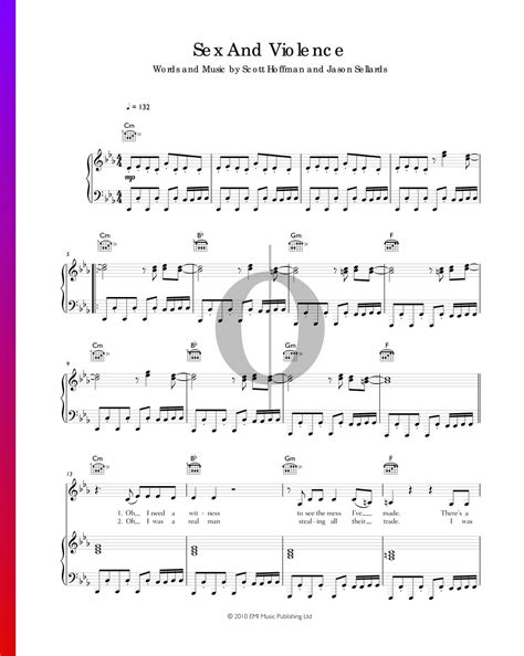 Sex And Violence Scissor Sisters Piano Sheet Music Oktav