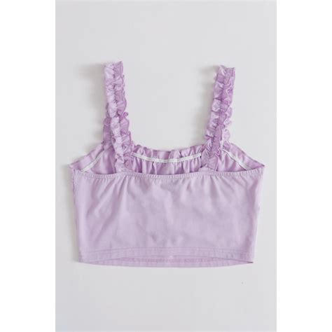 Eula Light Purple Crop Top Fashion Clothes Women Crop Top Outfits Clothes