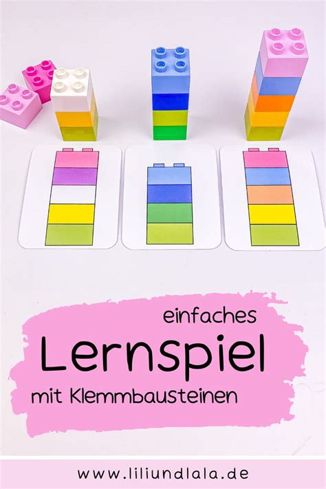 Einfaches Lernspiel Mit Lego Zur Schulung Der Visuellen Wahrnehmung