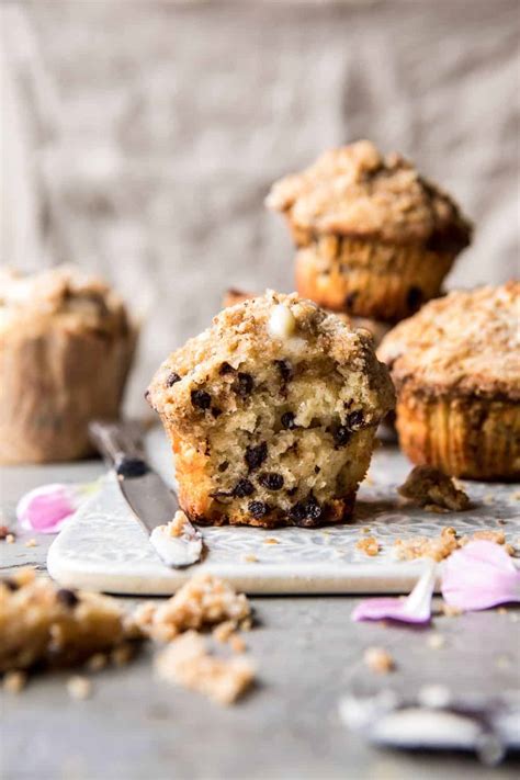 Better Than the Bakery Chocolate Chip Coffee Cake Muffins. - Half Baked Harvest