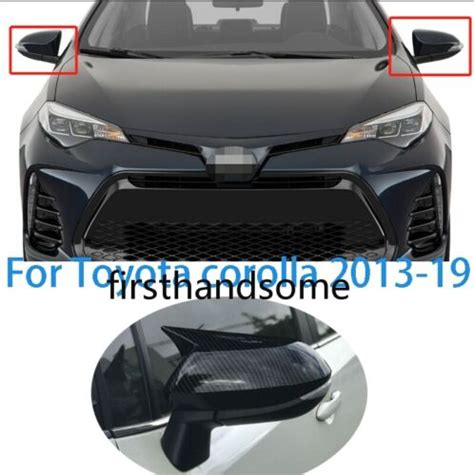 Ox Horn For Toyota Corolla Rearview Mirror Cover Trim Carbon