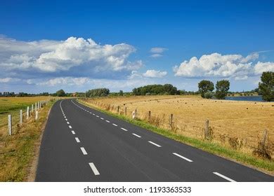 Typical Dutch Landscape Road On Top Stock Photo 1193363533 Shutterstock