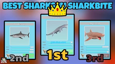 Top 4 Best Sharks Sharkbite Roblox Youtube