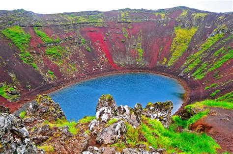 Travel Trip Journey : Kerið Crater, A Volcanic Crater Lake in Iceland