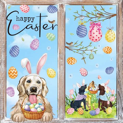 Amazon Horaldaily Pcs Easter Window Cling Sticker Happy Easter