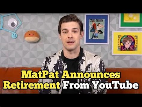 MatPat Announces Retirement From YouTube YouTube