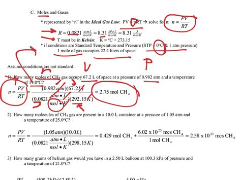 Ap 48b Moles Of Gases Science Chemistry Stoichiometry Showme