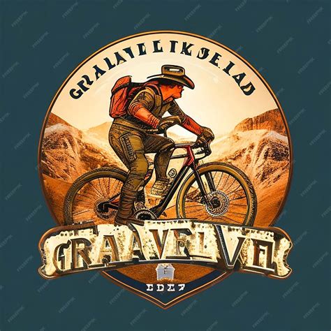 Premium Ai Image Gravel Bike Logo With Archetype Outlaw And Explorer