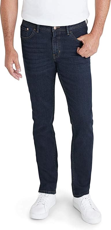 Izod Jeans For Men Straight Fit Denim Pants Comfort Stretch Straight Leg Men S Jeans At Amazon