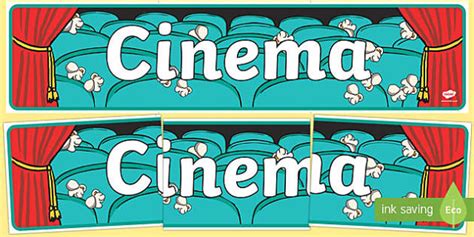 Cinema Role Play Display Banner Lehrer Gemacht Twinkl