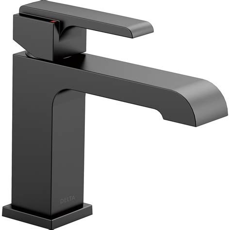 Delta Ara Single Handle Lavatory Faucet Less Pop Up Matte Black The Home Depot Canada