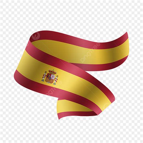 Spanish Flag Clipart Vector Spanish Flag Colored Glossy Streamers