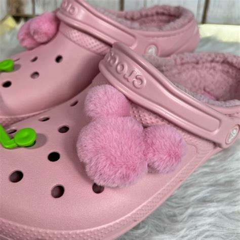 CROCS Shoes New Crocs X Disney Minnie Mouse Piglet Pink Fuzzy Lined