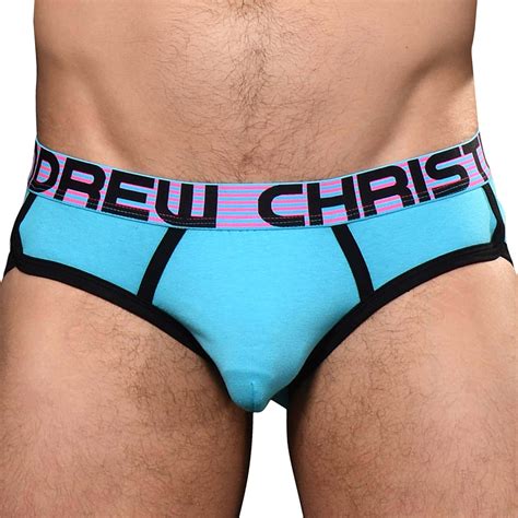 Andrew Christian Slip Almost Naked Rétro Bleu Turquoise INDERWEAR