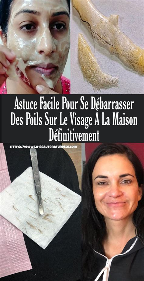 Astuce facile pour se débarrasser des poils sur le visage à la maison