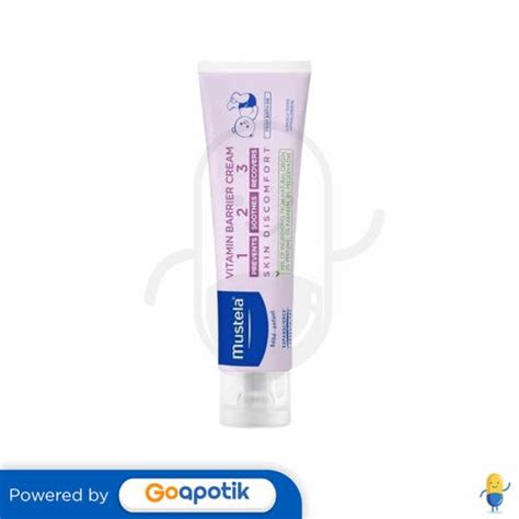 MUSTELA VITAMIN BARRIER CREAM 100 ML TUBE Kegunaan Efek Samping