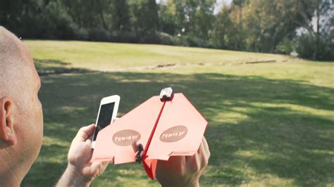 Powerup Smartphone App Controlled Paper Airplane Youtube