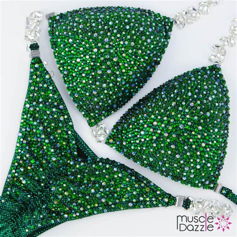 Emerald Green Competition Bikini CB686 Etsy